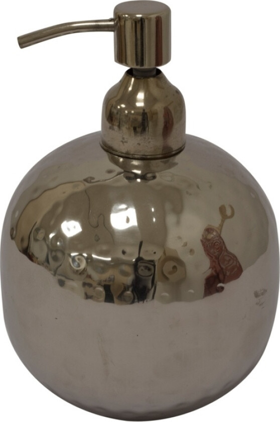 Såpedispenser i vakkert design - Turiform - 17x10 cm - Blank stål