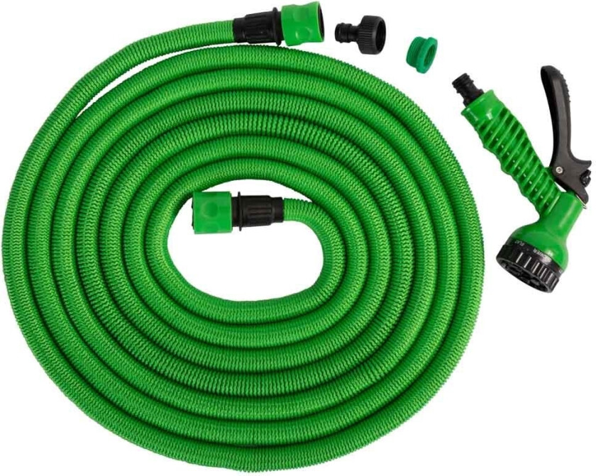 Vannslange i GOD KVALITET -15 meter - utvider seg til 3 gange sin egen lengde