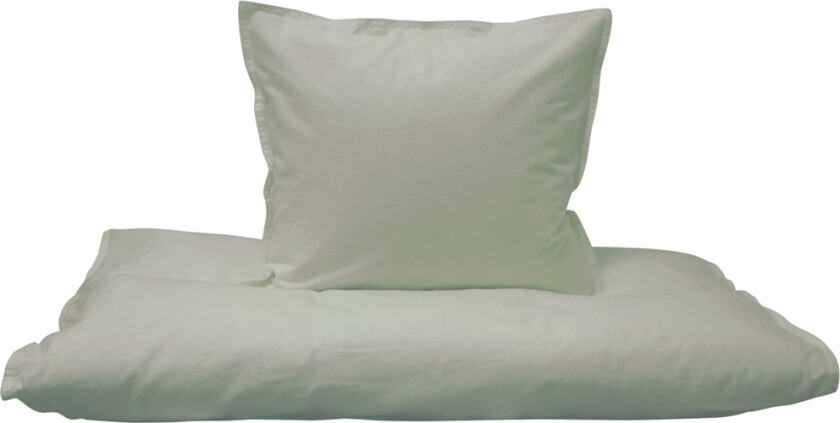 Lysegrønt sengetøy til junior 100x140 cm - Sengesett lysgrønn til junior - 100% økologisk bomull - Dozy