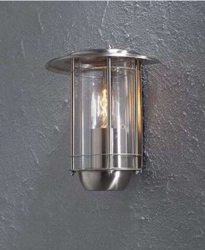 Trento veggplafond rustfri. Klart glass 7565-000