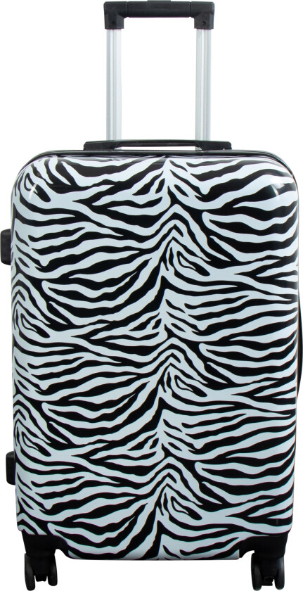 Koffert - Hardcase koffert - Størrelse Medium - Koffert med motiv - Zebra - Eksklusiv lettvekt reisekoffert