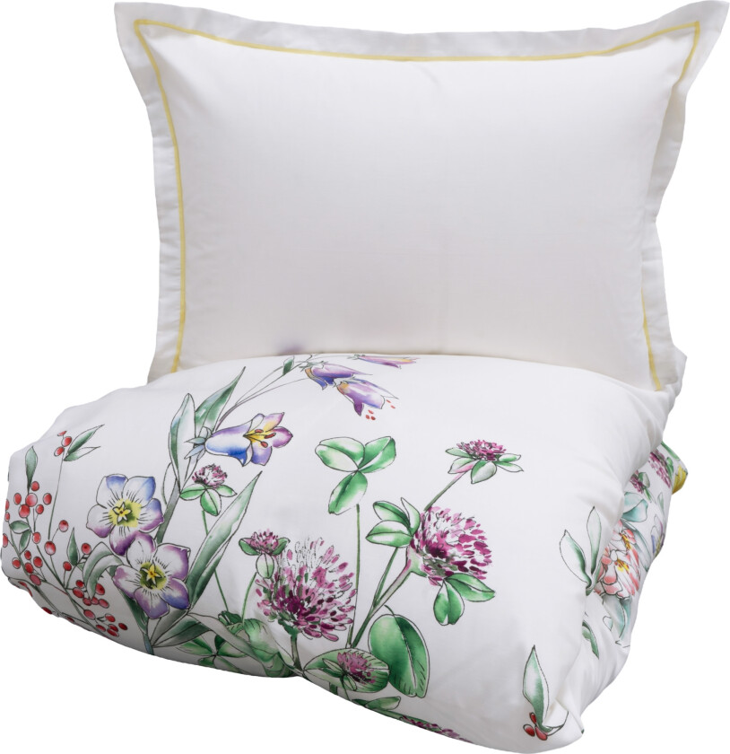 sengetøy - 100 % bomullssateng sengesett - 140x220 cm - Sia multi - Vendbart sengetøy