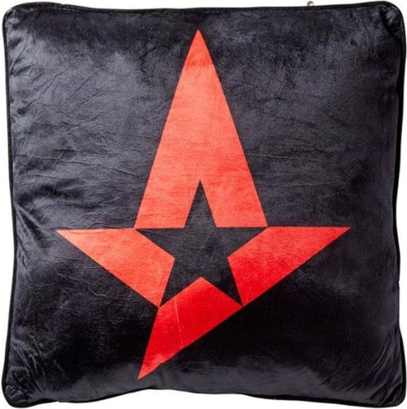Pyntepute - 40x40 cm - Astralis - Rød/svart