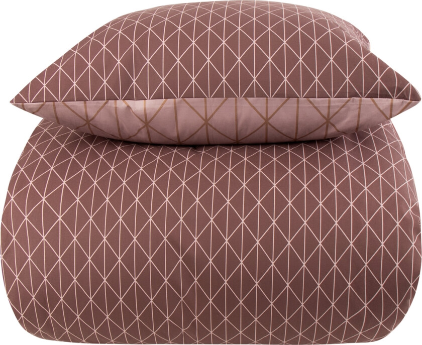 Sengetøy 200x200 cm - Harlequin Peach sengesett - 100% bomull - Borg Living dobbeltdynetrekk