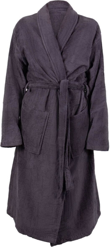 Morgenkåpe - Str. XXL/XXXL - 100 % bomull - Badekåpe - Antrasittgrå - Nordstrand Home