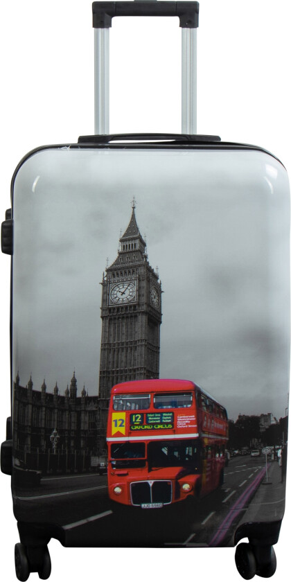 Koffert - Hardcase koffert - Størrelse Medium - Koffert med motiv - Big Ben - Eksklusiv lettvekt reisekoffert