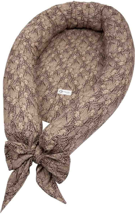 Babynest - Müsli - Av grønn bomull - 75x40 cm - Med sjiraffer