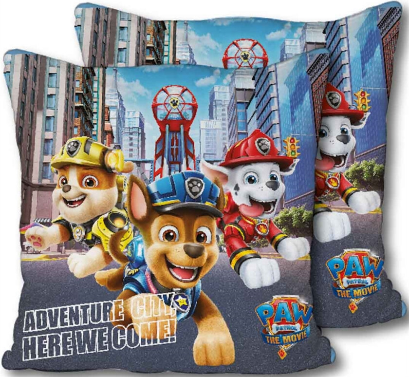 Paw Patrol - Pyntepute til barn - 40x40 cm - Marshall, Rubble og Chase