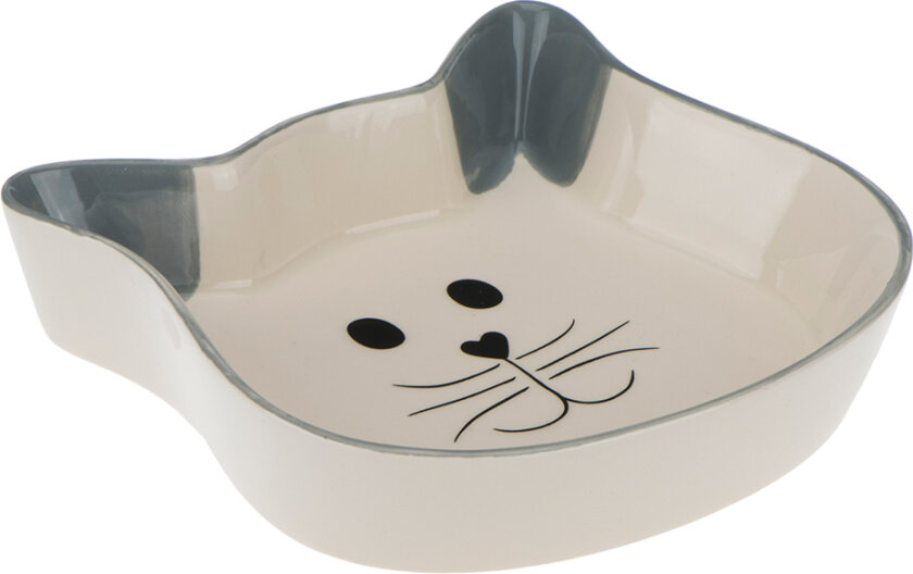 Cat Face Keramikkskål - 250 ml, Ø 12 cm