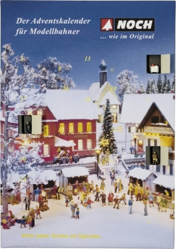 Noch N Figurer-Julekalender Lakeret