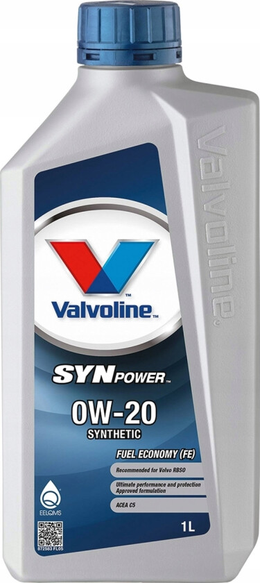 Motorolje Synpower Fe 0W20 1L, Valvoline