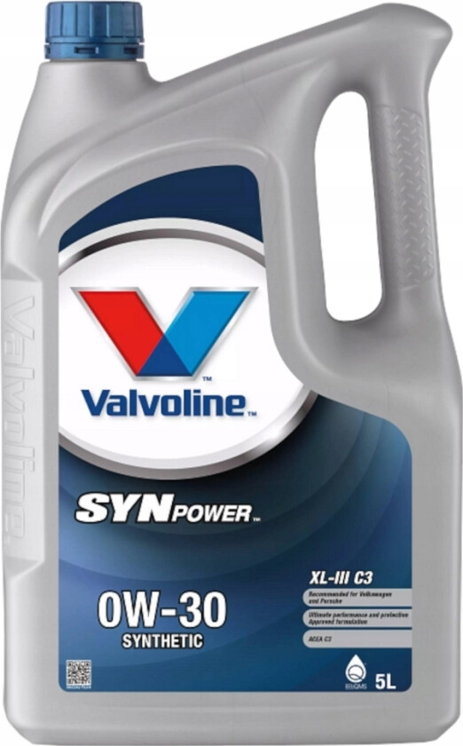 Motorolje Synpower Xl-Iii C3 0W30 5L, Valvoline