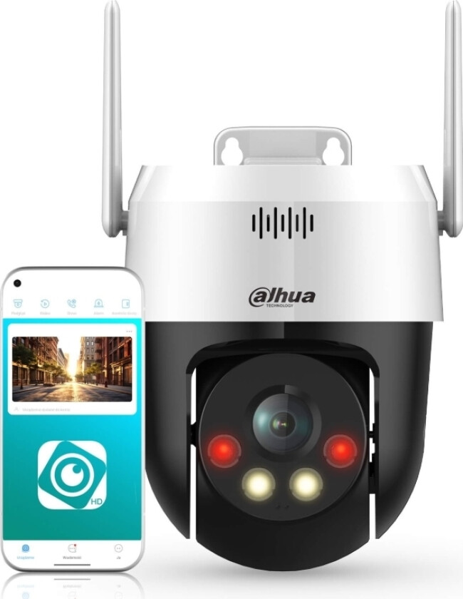 Dahua Technology Ip-Kamera Dahua Picoo Picoo P5ae-Pv 5Mpx Smart Dual Light Wifi Panoramakamera, Aktiv Avskrekking