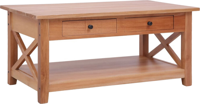 Salongbord 100x55x46 cm heltre mahogni - Brun