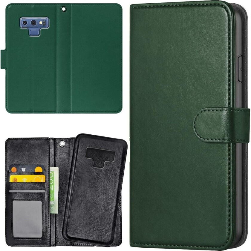 Samsung Galaxy Note 9 - Lommebok Deksel Mørkegrønn