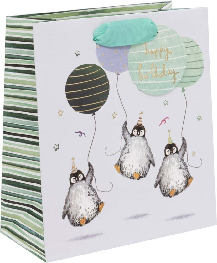 Gavepose M Birthday Penguin
