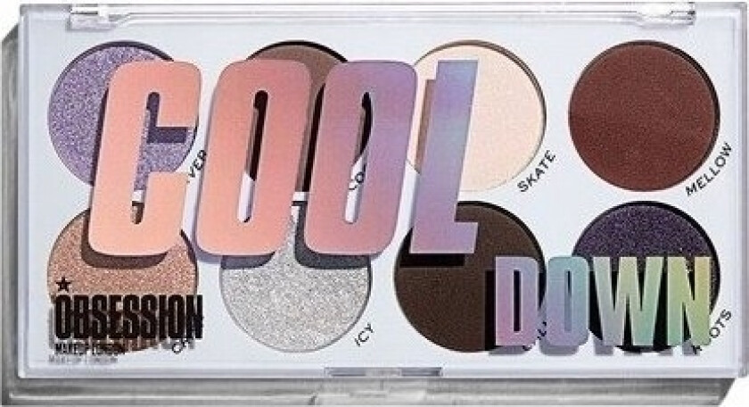 , Obsession, Eyeshadow Palette, Cool Down, 8 Shades, 1.6 G For Women