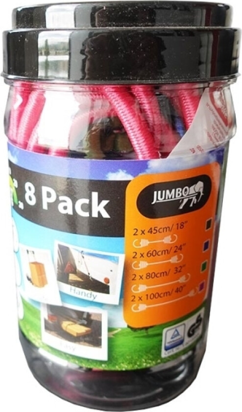 Bagagestropper Sæt Med 8 Stk