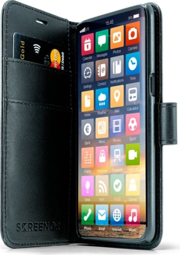 Smart - Lommebok For Mobiltelefon - Økolær, Termoplast-Polyuretan (Tpu) - For Apple Iphone 16 Pro Max