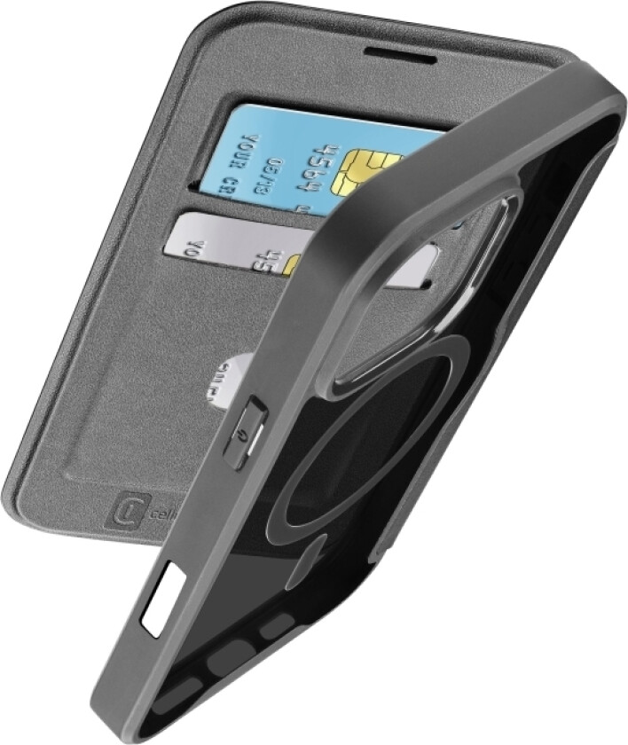 Cellularline Book Case Daily Mag - Für Apple Iphone 16 Pro Max - Black (60889)