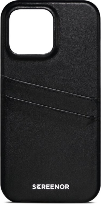 Lumo - Baksidedeksel For Mobiltelefon - Ekte Skinn, Termoplast-Polyuretan (Tpu) - Svart - For Apple Iphone 16 Pro Max