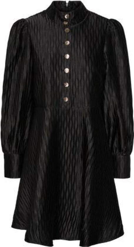 Yasripple Ls Dress - Black M