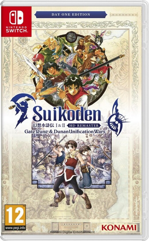 Suikoden I + II HD Remaster: Gate Rune and Dunan Unification Wars (Day One Edition) - Nintendo Switch - RPG