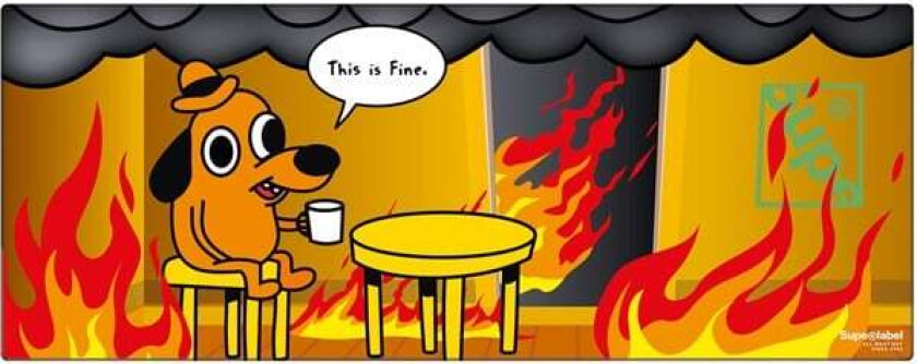 Bilde av DESKMAT THIS IS FINE