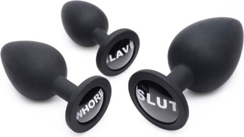 Dirty Words Anal Plug Set