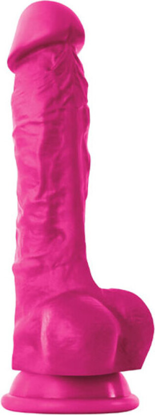 Colours Pleasure Rosa Dildo m/baller (16 cm)