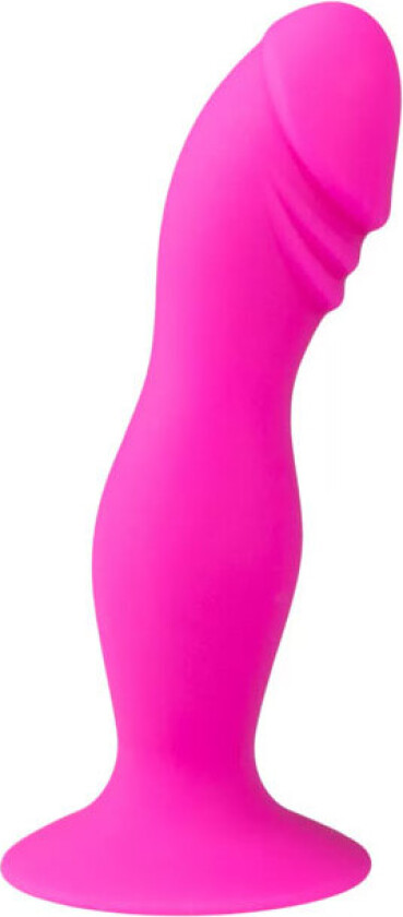 Rosa Silikondildo m/ Sugekopp