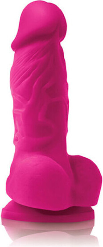 Dildo m/baller (10 cm) - Rosa