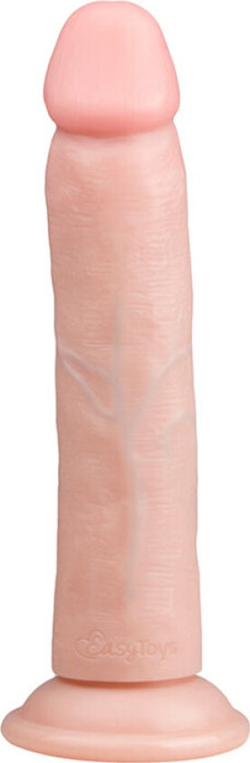 Easytoys Realistic Slim Dildo med sugekopp (20,5 cm)