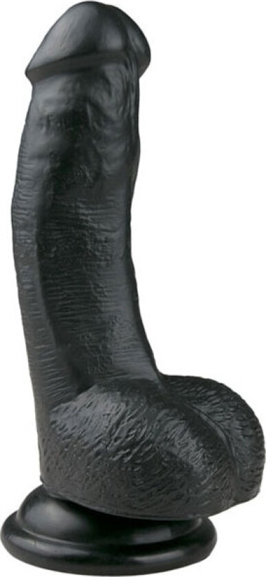 Easytoys Realistic Dildo med sugekopp (15 cm) - Sort