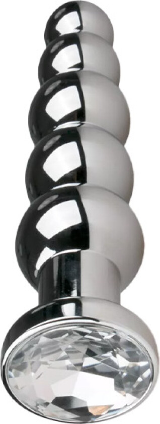 EasyToys Analplugg i metall m/ Kuler