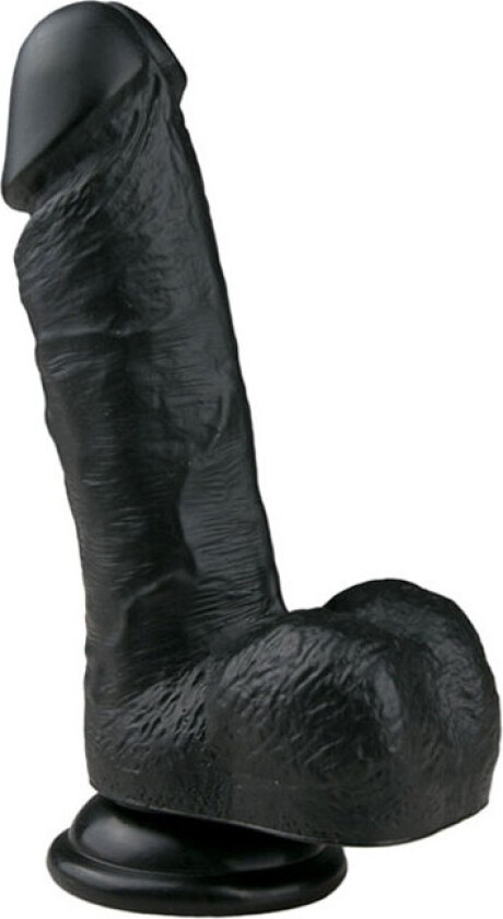 Easytoys Realistic Dildo med sugekopp (17,5 cm) - Sort