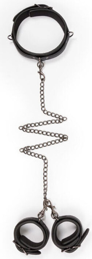 Halsbånd m/ håndmansjetter