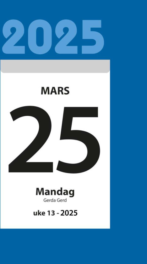 Kalender 2025 7.Sans Liten Kjempekal.
