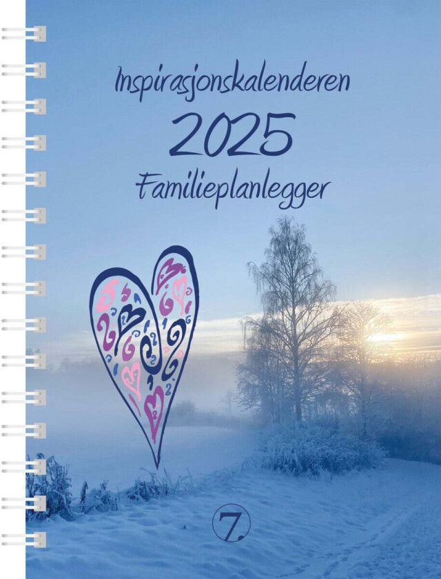 Kalender 2025 7.Sans Familieplanlegger A5 Bok Insp
