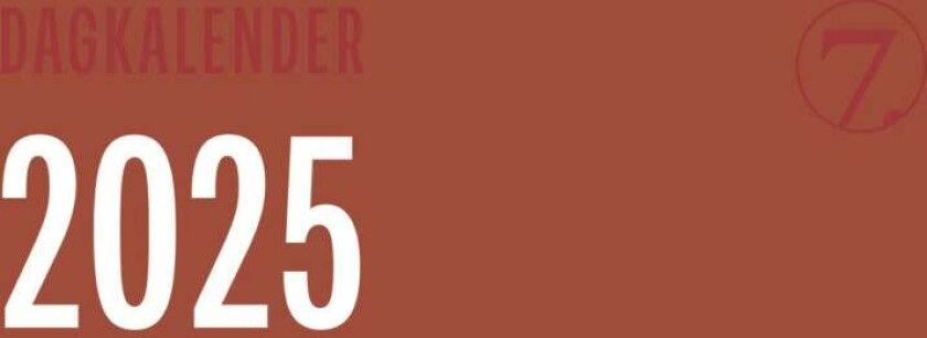 Kalender 2025 7.Sans Dagkalender, Innbundet