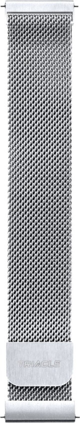 naturlig mesh stålreim universal 20 mm V2, sølv