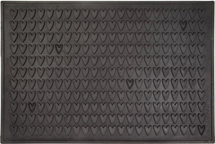 Hjärtligt dørmatte 90x60 cm