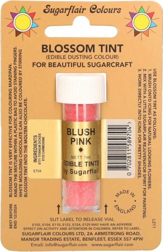 pulverfarge Blush Pink, 7ml