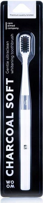 Bilde av _Charcoal Myk Tannbørste Med Myk Bust