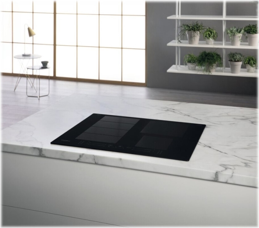 Whirlpool Ixelium Wf S2765 Ne/Ixl - Induksjonskomfyrtopp - 4 Plater - Nisje - Bredde: 56 Cm - Dybde: 48 Cm - Svart