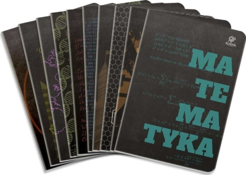 A5/64K Tematisk Notatbok Black Pack (10 Stk)