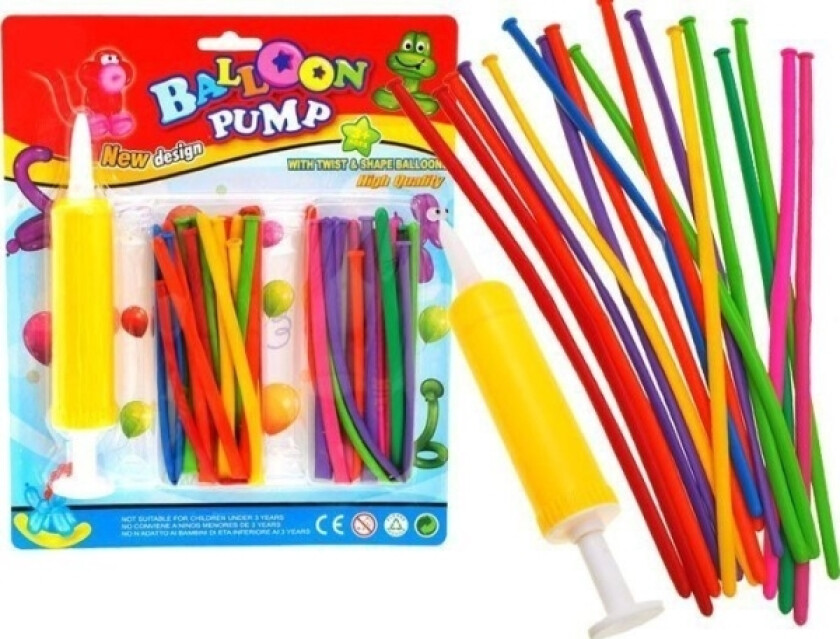 Dugie Balony Do Modelowania + Pompka Za1546