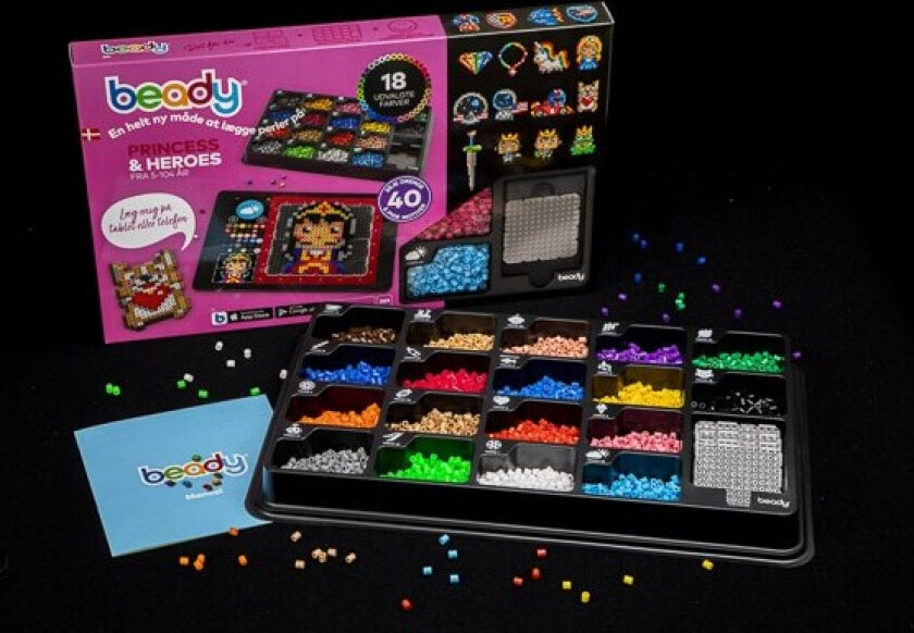 Beady Princess & Heroes 4.500 Perler + 4 Plader