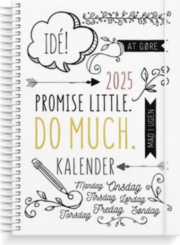 Doodle I A5 Ugekalender 2025