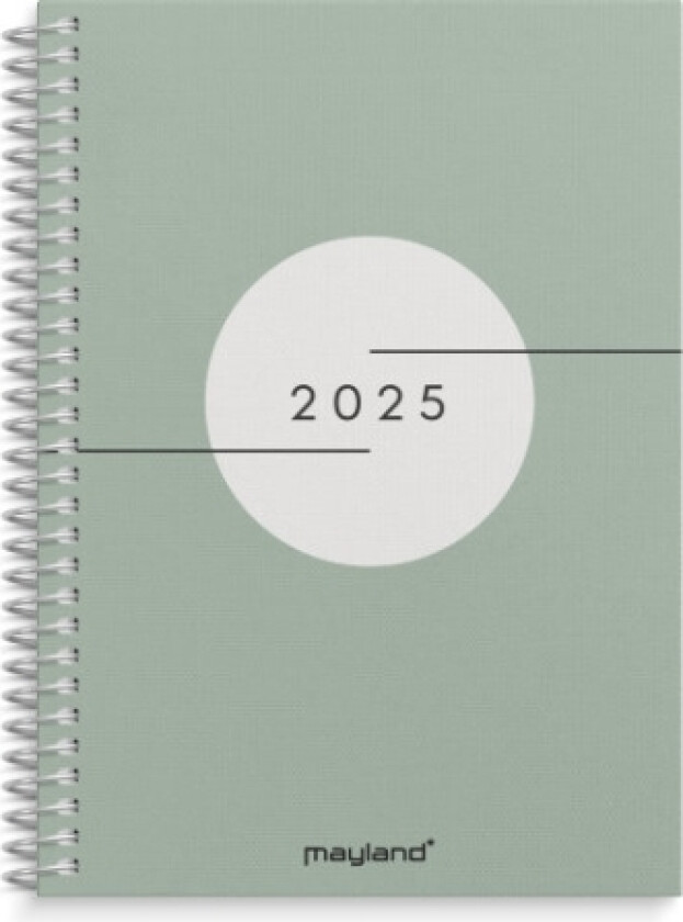 A6 Ugekalender Tværformat Tekstilpræg 2025